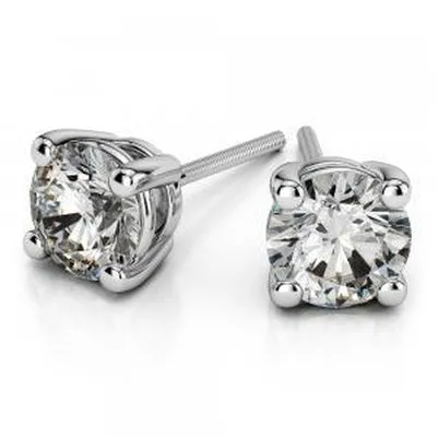Stud Natural Earth Mined Diamond 3 Carats Earring White Gold 14K GB Earrings Stud Natural Earth Mined Diamond 3 Carats Earring White Gold 14K GB Earrings