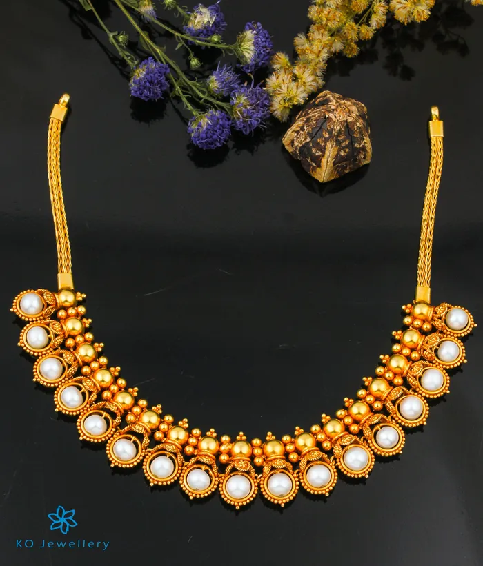 The Mithra Silver Pearl Necklace Silversmith Necklaces