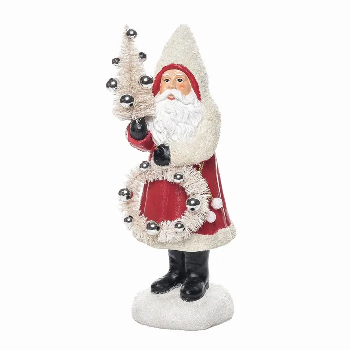 Transpac Resin Old World Santa Tree Figurine Transpac Necklaces