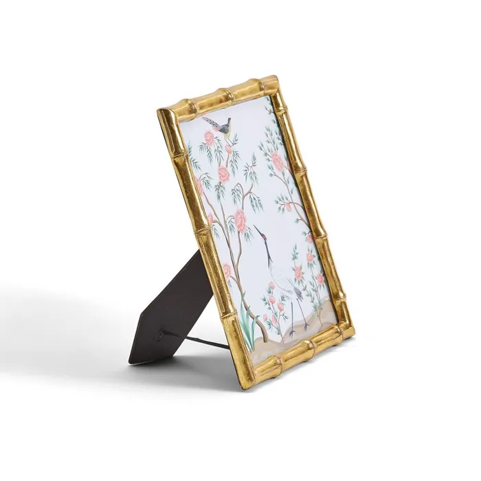 Twos Company Rings Twos Company Gold Faux Bamboo 8x10inch Photo Frame