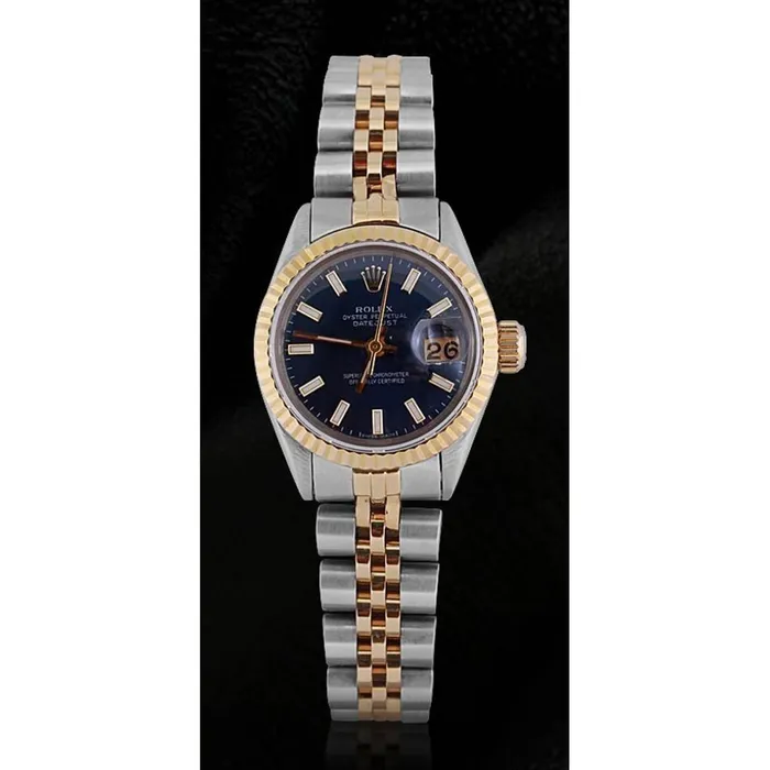 Two Tone Jubilee Bracelet Rolex Dj Watch Black Stick Dial Fluted GB Bracelets Two Tone Jubilee Bracelet Rolex Dj Watch Black Stick Dial Fluted GB Bracelets