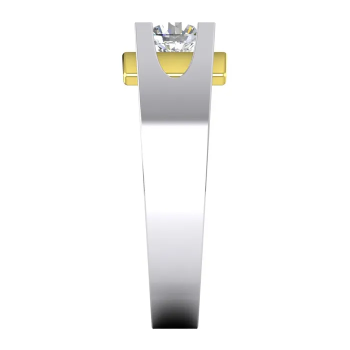 Two Tone Mens Solitaire Natural Earth Mined Diamond Ring 1 Carat HarryChadEntcom Rings Two Tone Mens Solitaire Natural Earth Mined Diamond Ring 1 Carat HarryChadEntcom Rings