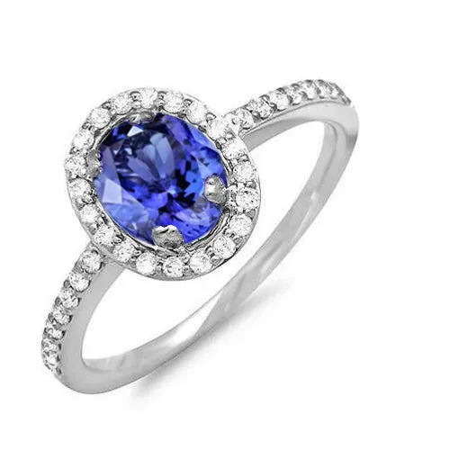 White Gold 14K 310 Carats Tanzanite And Natural Earth Mined Diamonds Wedding Ring New GB Rings White Gold 14K 310 Carats Tanzanite And Natural Earth Mined Diamonds Wedding Ring New GB Rings